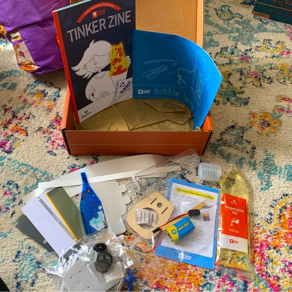 DIY Bubble Lamp Kiwi Kit Learning Box